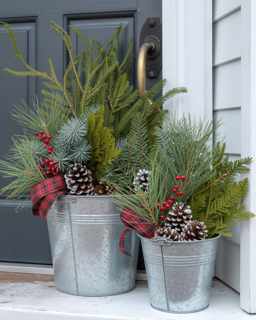 Christmas Outdoor Planter Ideas